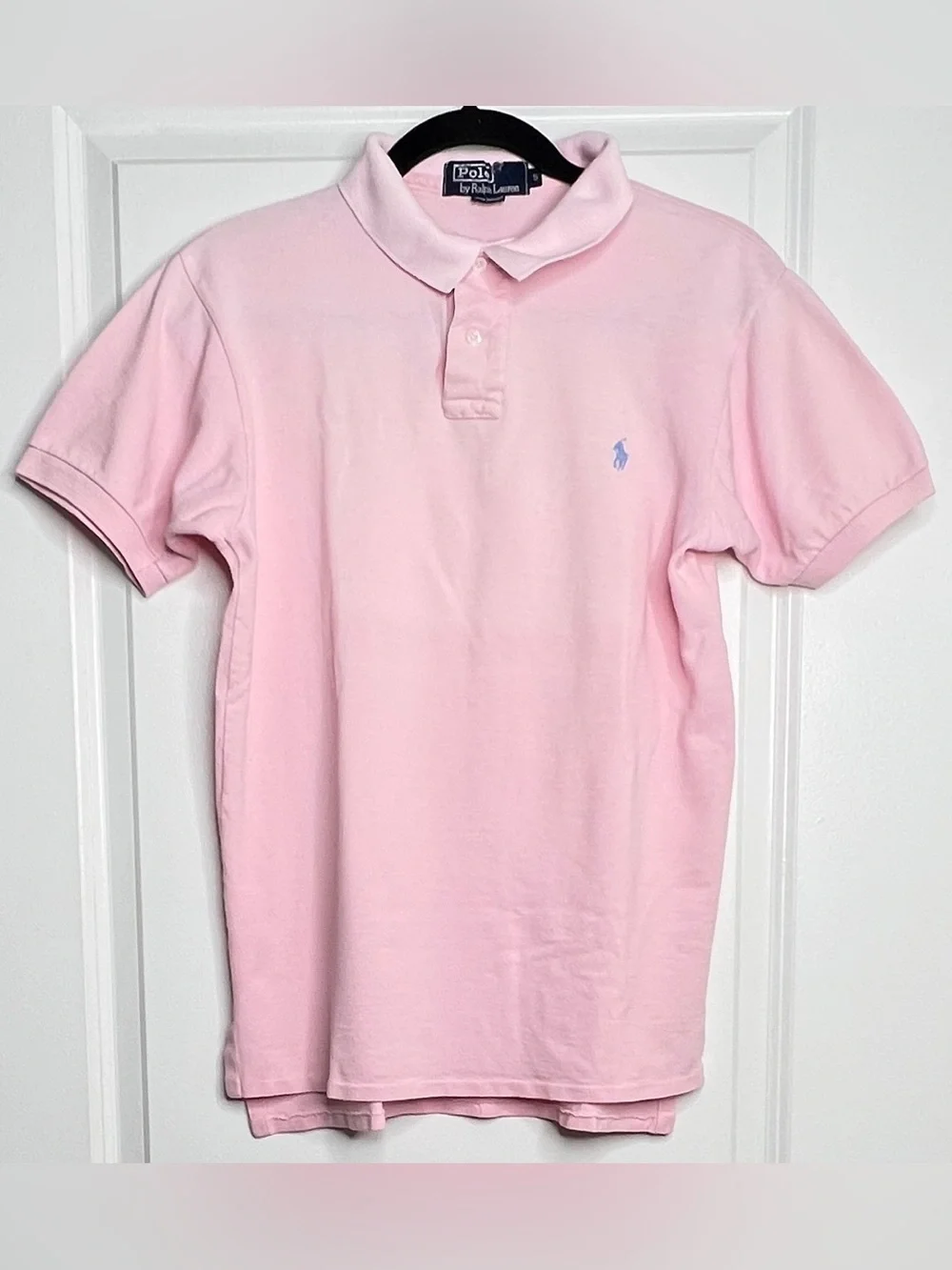 Vintage 90s Polo by Ralph Lauren Pink Made in USA Polo Mens S